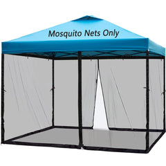 Tiimmgaal vista frontal de la mosquitera 10x10 protegiendo un cenador