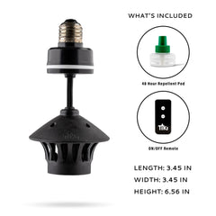 TIKI BiteFighter next to a coin for scale showing compact, unobtrusive size