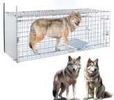 Timaze front view of the large foldable trap showing secure door benefit