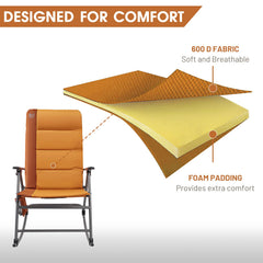 TIMBER RIDGE folded compact chair illustrating easy transport and storage benefit