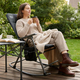 Timber Ridge front view of chair open showing roomy seat and comfort