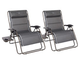 TIMBER RIDGE front view of oversized zero gravity chair showing roomy seat for relaxed lounging