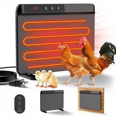 TIMEBAL front panel view showing slim radiant heater and quiet warmth benefit