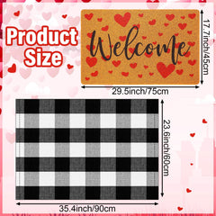 Timgle buffalo check rug flat lay showing cozy texture and pattern
