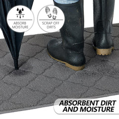 Timo rubber backing detail preventing slips and protecting floors