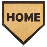 Tinideya front view of home plate doormat shows welcome style and dirt-trapping benefit