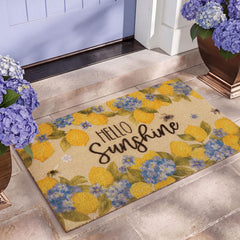 Tinideya lemon hydrangea front view showing bright colors and welcome message benefit