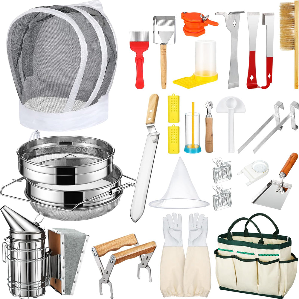 Tioncy front view of full 28-piece kit showing organized tools and tote