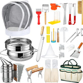 Tioncy front view of full 28-piece kit showing organized tools and tote