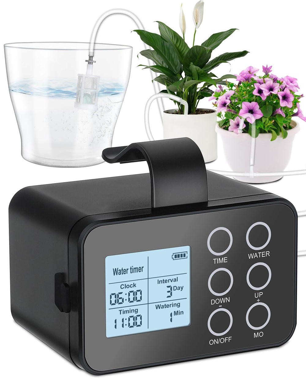 Tipkook front unit display showing easy programming and large LCD benefit