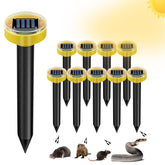 Tirgo front packaging showing 10 solar repellent stakes and coverage benefit