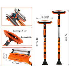 TIROL extendable pole demonstrated at full length, reach benefit
