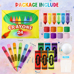 Tisancy inflated jumbo crayon close-up showing vivid color and durable PVC