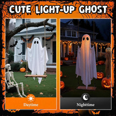 TitTees interior LEDs lit inside ghost creating glowing effect for nighttime impact