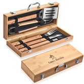Tivolara bamboo case closed, organized storage and gift-ready presentation