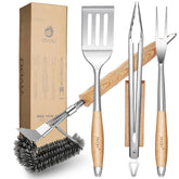TIVOLI grill set front view showing complete four-piece kit and durable finish