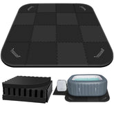 TIXANF front view of 85in hot tub mat showing full coverage and protection