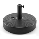 T&Jero umbrella base front view showing stable black design and benefit