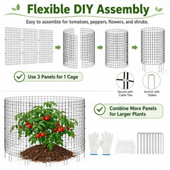 Tldcdte assembled cage around a tomato demonstrating animal protection