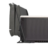 TOCRETOARE front view installed showing neat cover storage and easy access
