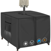 TOHONFOO front view of square patio table cover showing full fit and protection