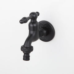 TOLIWEL faucet mounted on outdoor wall demonstrating clean installation