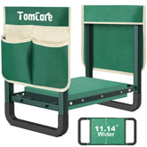 TomCare front view folded open showing sturdy frame and seat benefit comfort