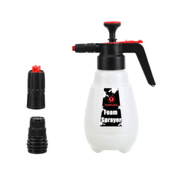 TOMTOOL foam sprayer front view showing compact tank and handle for portable cleaning