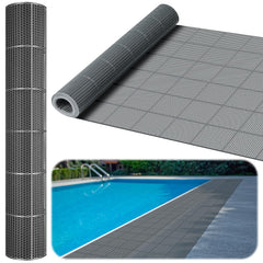 Tondiamo front view of full 3x20 ft pool mat showing coverage and benefit