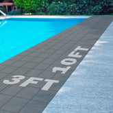 Tondiamo front view mat showing full 3x10 ft coverage and dry surface benefit