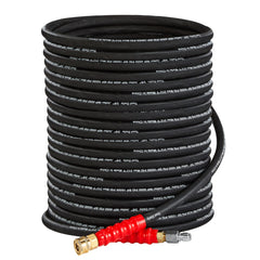 Tool Daily front view of 50ft hose showing long reach and robust build