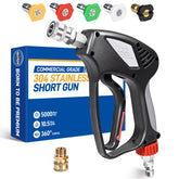 TOOLCY pressure washer gun front view showing trigger and compact design for control
