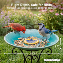 Topadorn raised flower center close-up offering stable perch for birds
