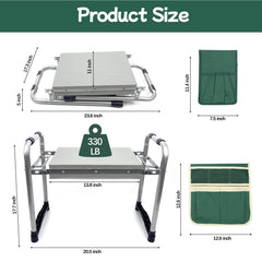 Toptoo with two tool bags attached keeping tools organized and reachable