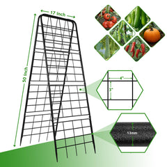 Topyznsup in raised bed with tomatoes demonstrating elevated fruit support