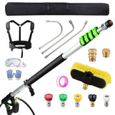TOR telescoping wand front view showing full kit and accessories for versatile cleaning