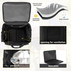 TORIBIO interior shot showing pearl cotton padding protecting grill impact