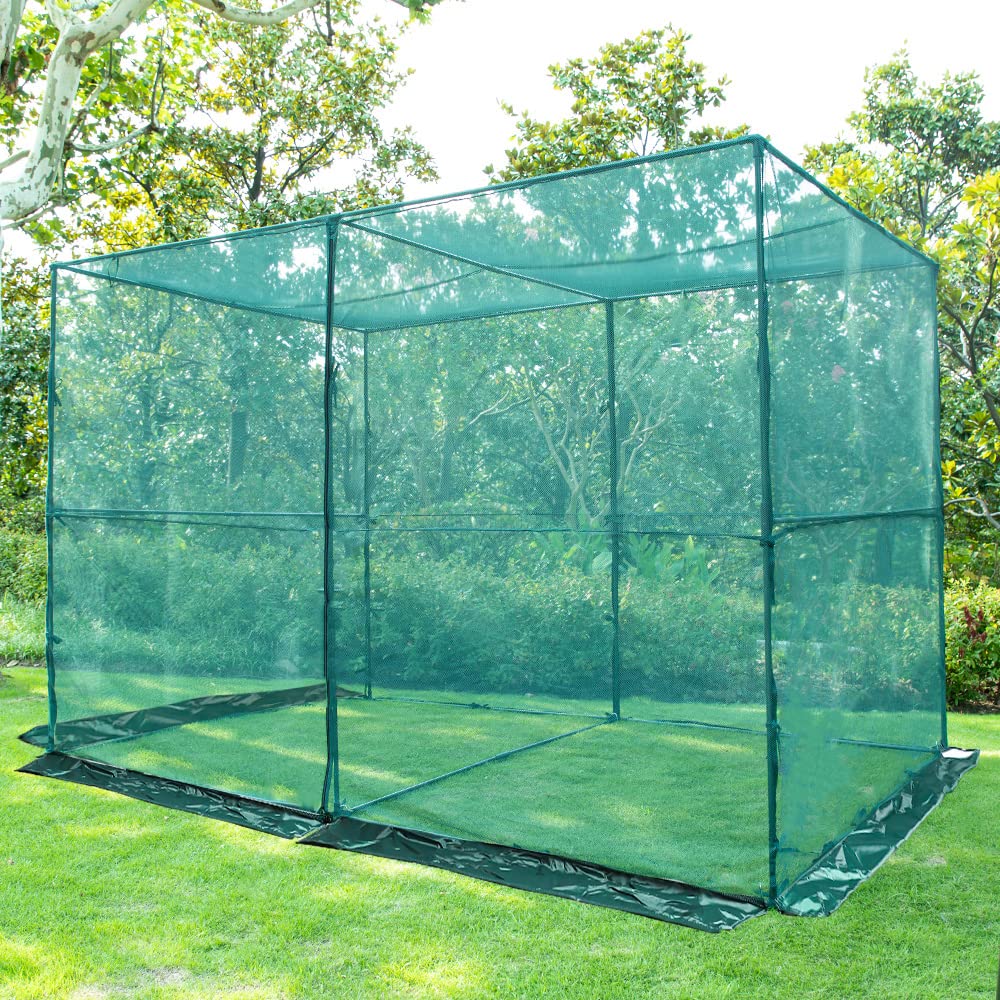 Toriexon front view of crop cage showing full protection and garden benefit