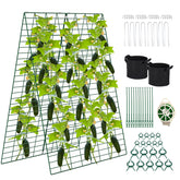 Toriexon front view of folded A-frame trellis showing compact setup benefit