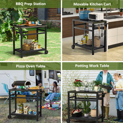 TORVA two-tier storage shelves with organized tools and heavy load capacity