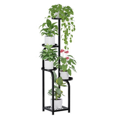 TOSKING front view of 5-tier stand shows vertical space-saving display