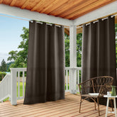TOWN & COUNTRY BASICS front view of chocolate Cabana panels showing finished look