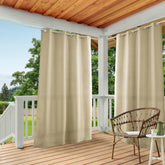TOWN & COUNTRY BASICS front view of curtain panels showing color and style