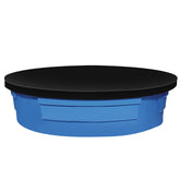TOYMIS front view of 9ft round cover showing full fit and protection benefit