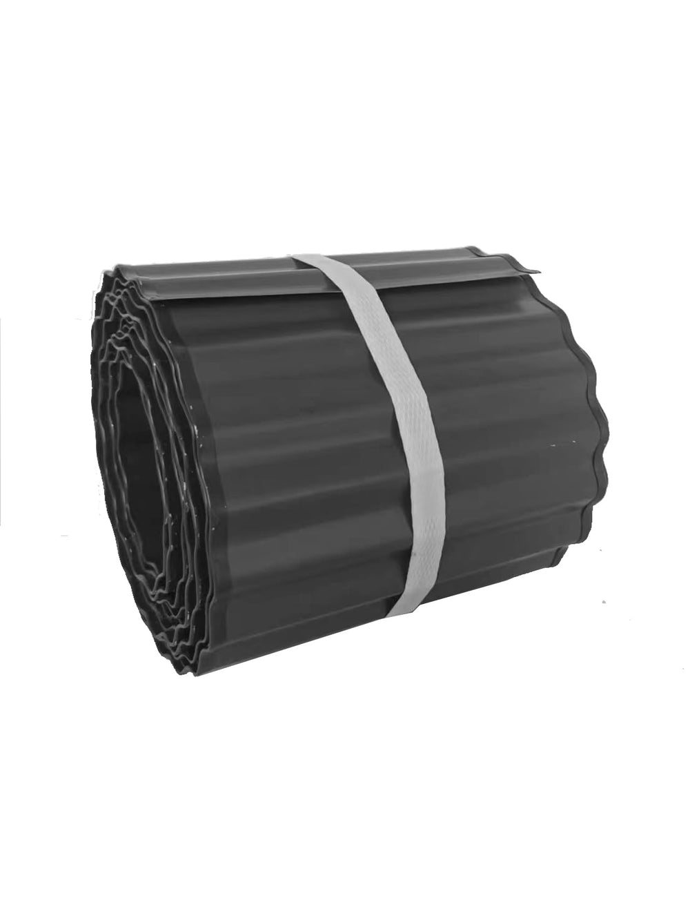 TPNEMGF front view of 8x20 ft metal edging showing clean black finish and length benefit