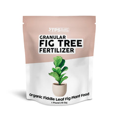 TPS NUTRIENTS front package of granular fiddle leaf fig plant food showing label and size benefits
