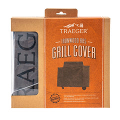 Traeger BAC513 cover size shown with person for scale, ensures correct fit