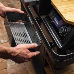 Traeger installed on P.A.L. rail demonstrating quick snap-on convenience