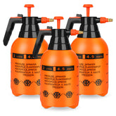 TREEHAC front view of three orange sprayers showing the compact pack, ideal for organization