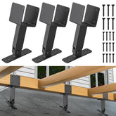 TROPTOLKY front view of three brackets showing kit completeness and durability